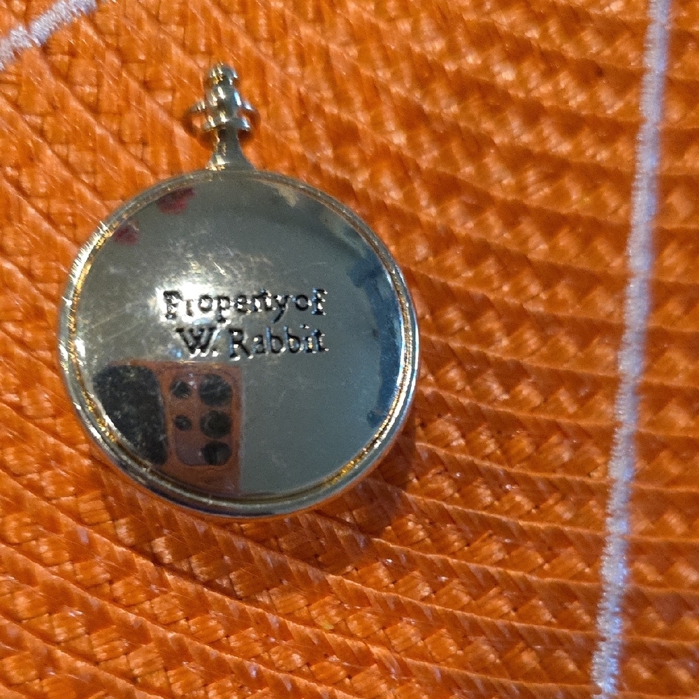 Warner Bros. Gold Pendant with Black Inscription Charm‎ - Picture 2 of 3